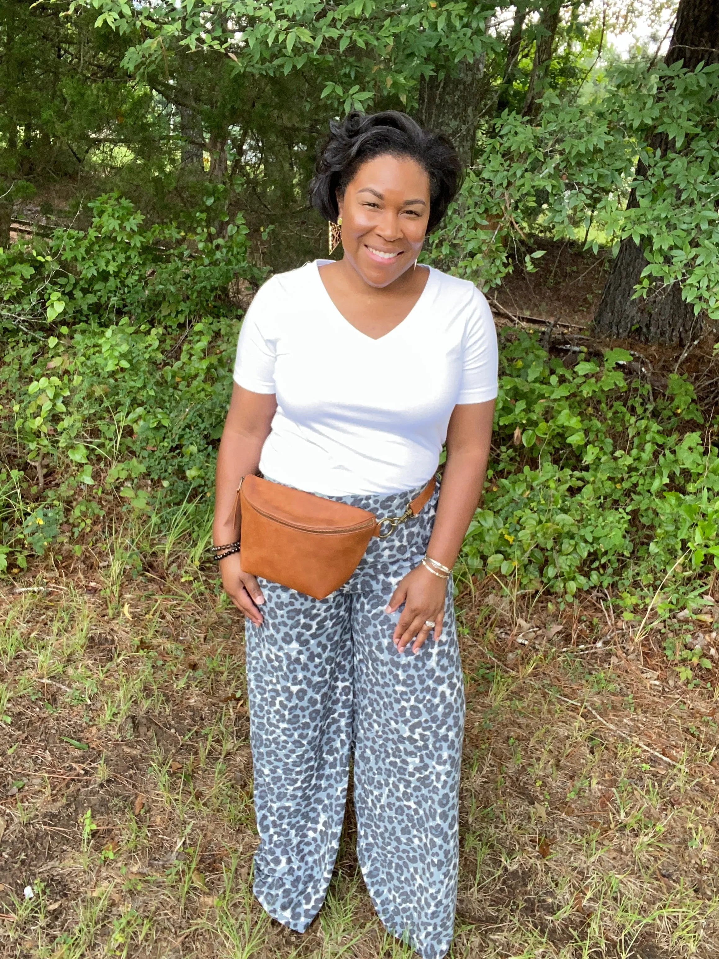 Reverse Wide Leg Pants (plus)