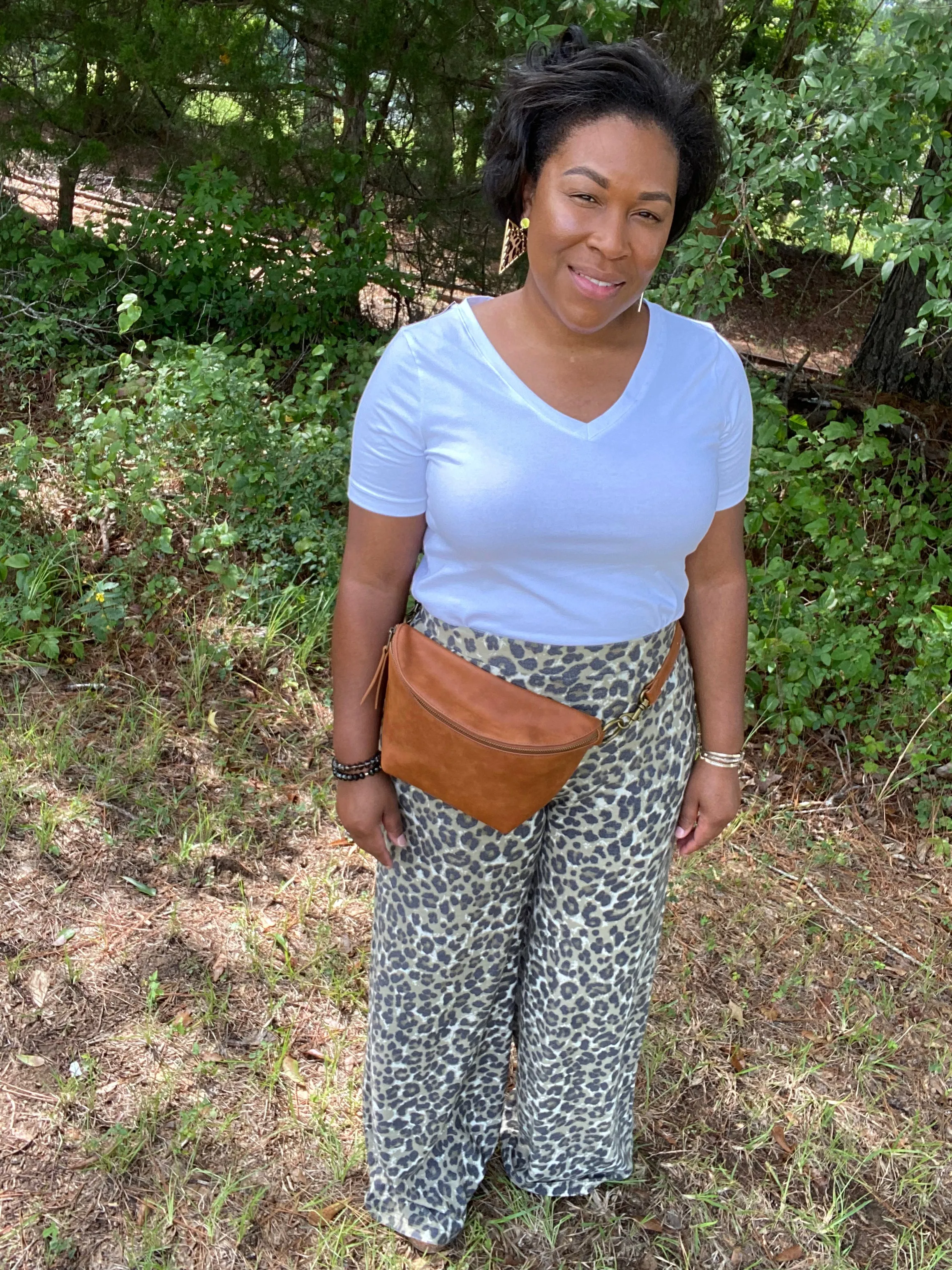 Reverse Wide Leg Pants (plus)