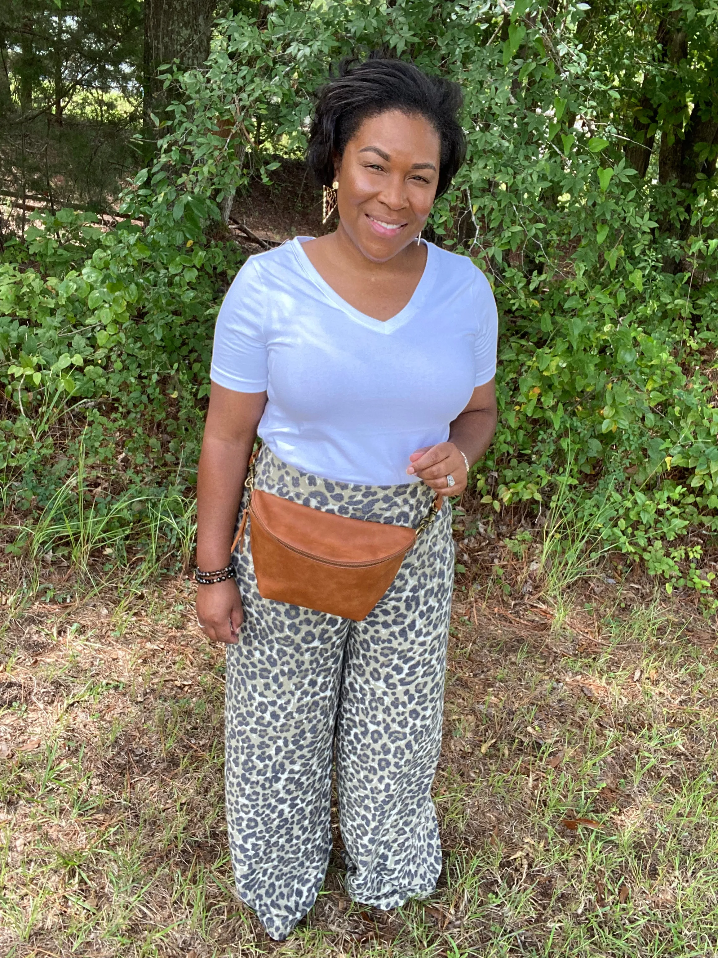 Reverse Wide Leg Pants (plus)