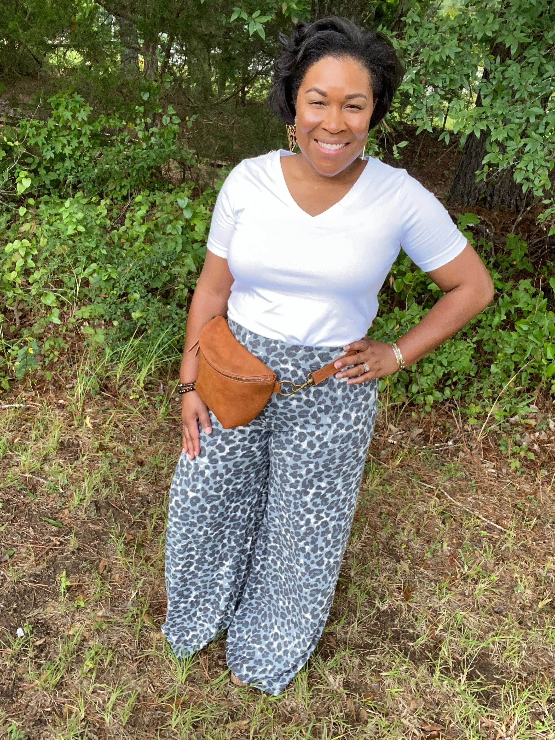 Reverse Wide Leg Pants (plus)