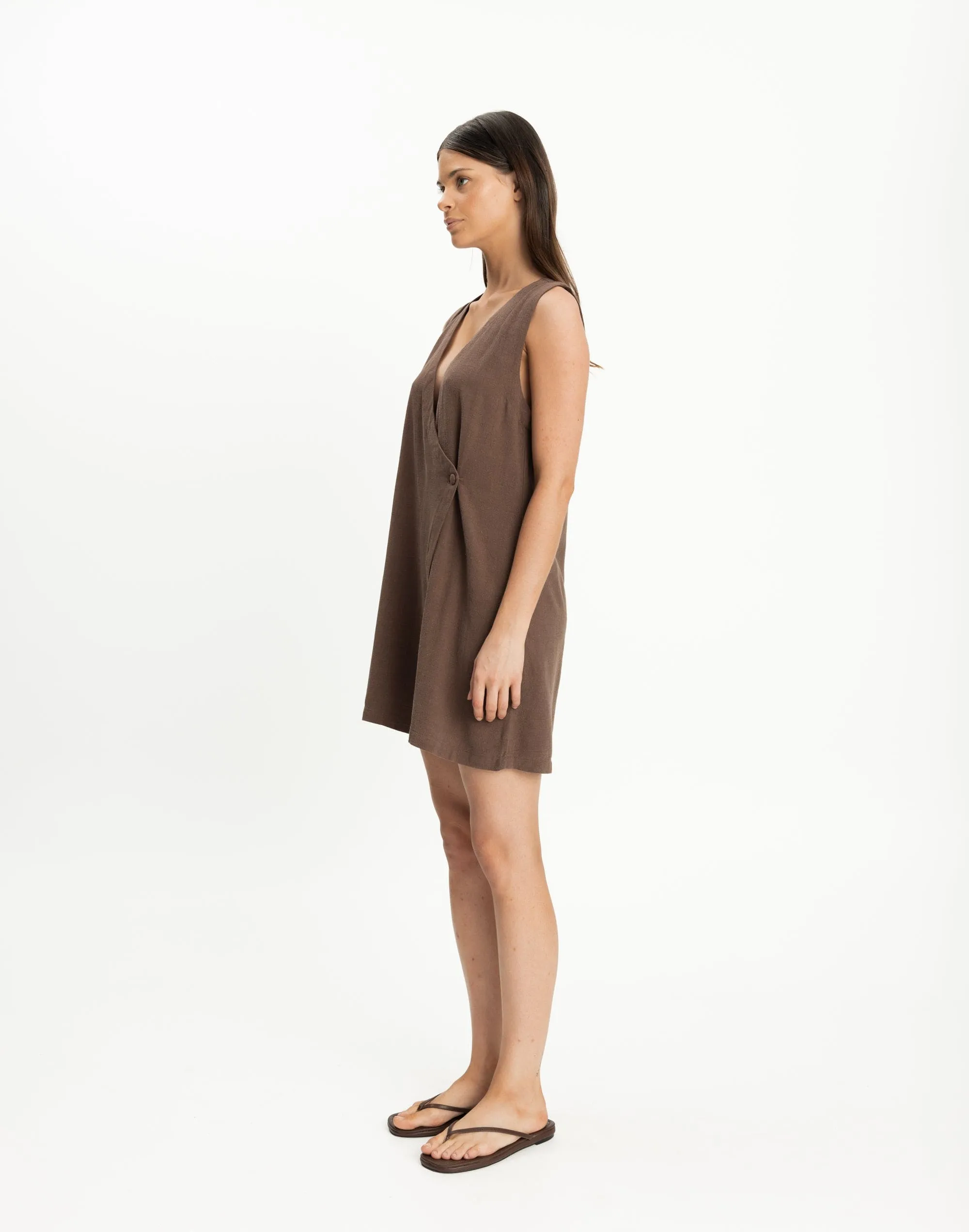Rhianna Mini Dress (Cocoa)