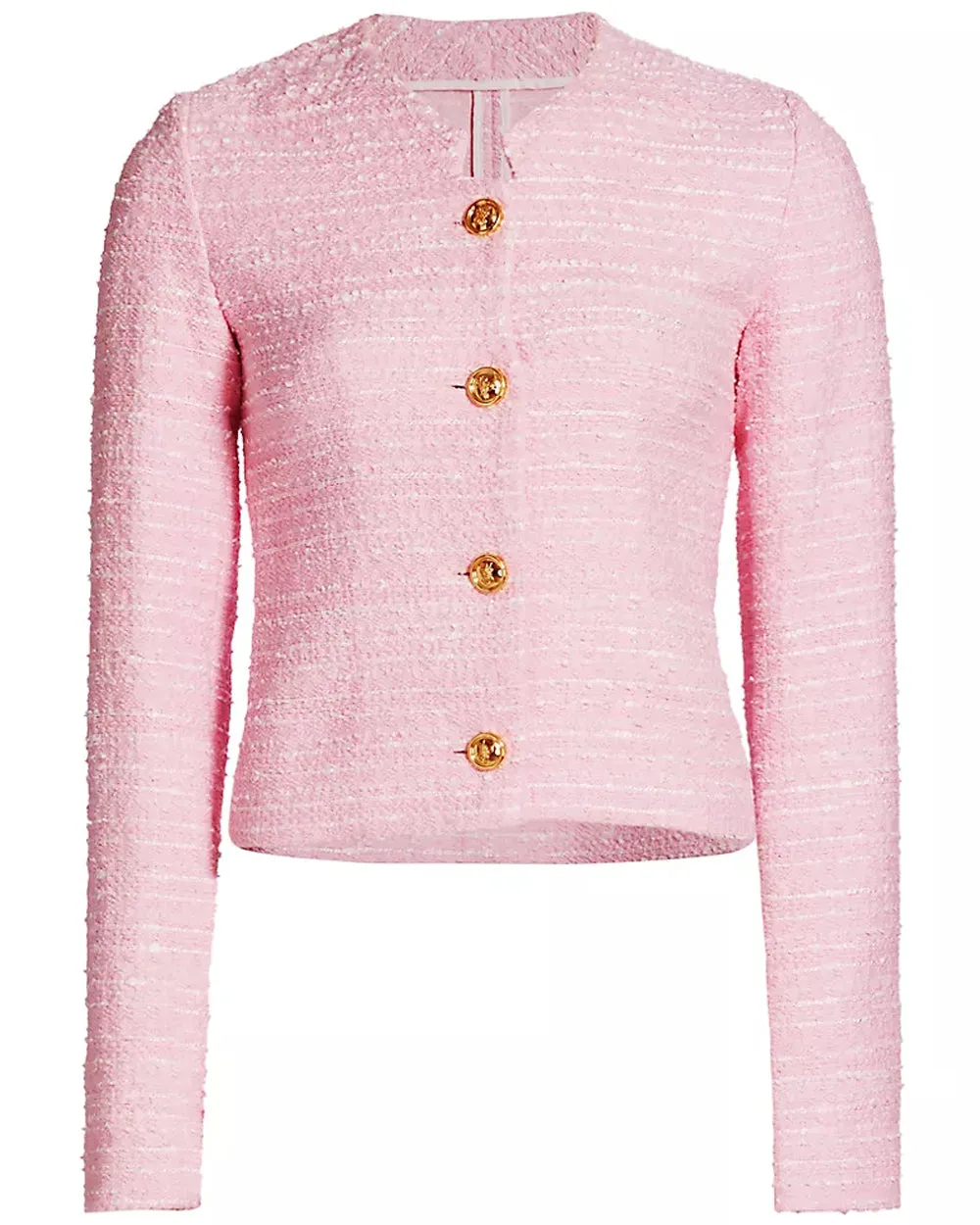 Rose Quartz Boucle Tweed Jacket