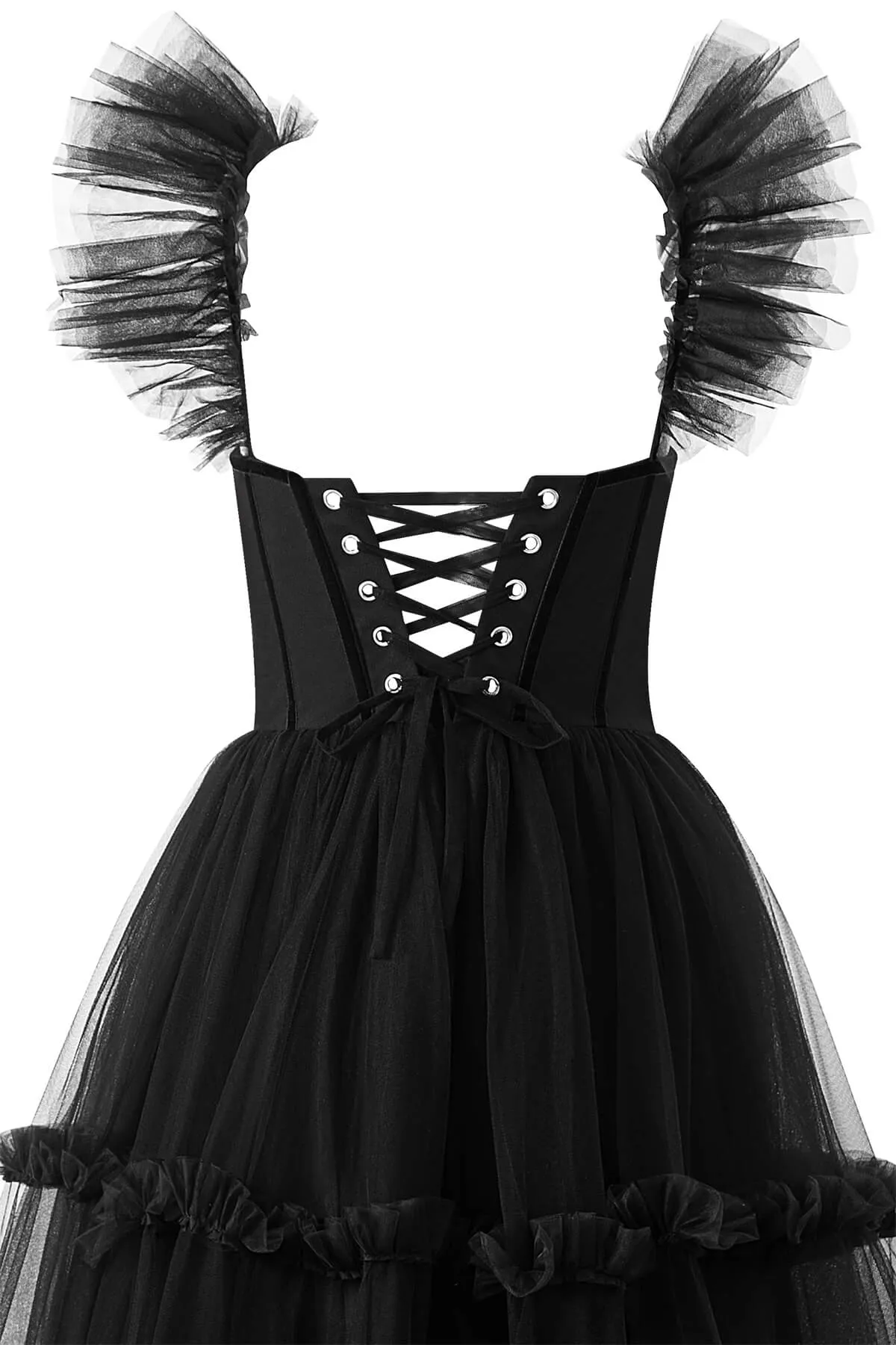 Roycebridal Katalina |A-Line Corset Ruffled Tulle Prom Dress