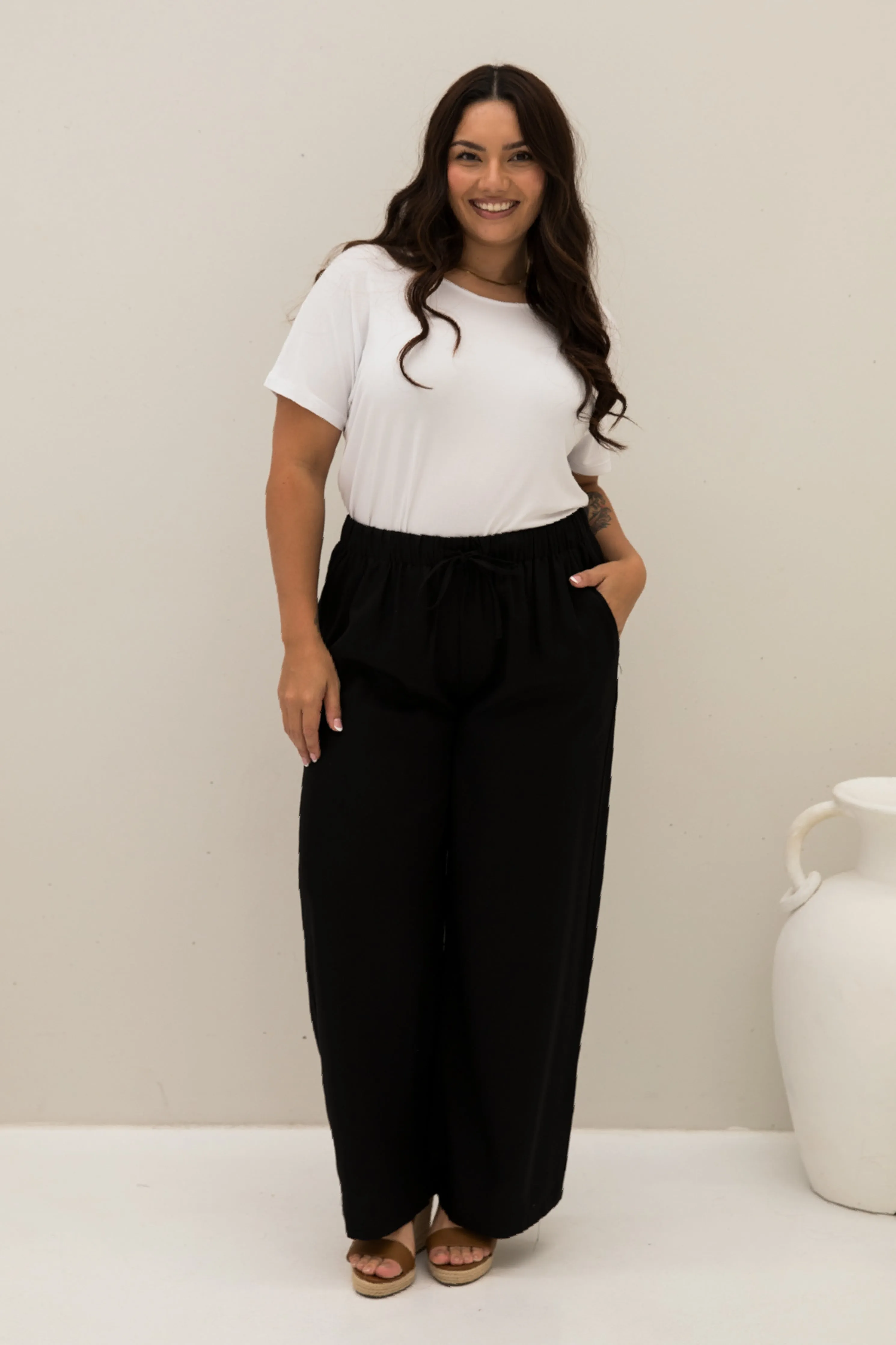 Samara Pant | Black Tencel | FINAL SALE