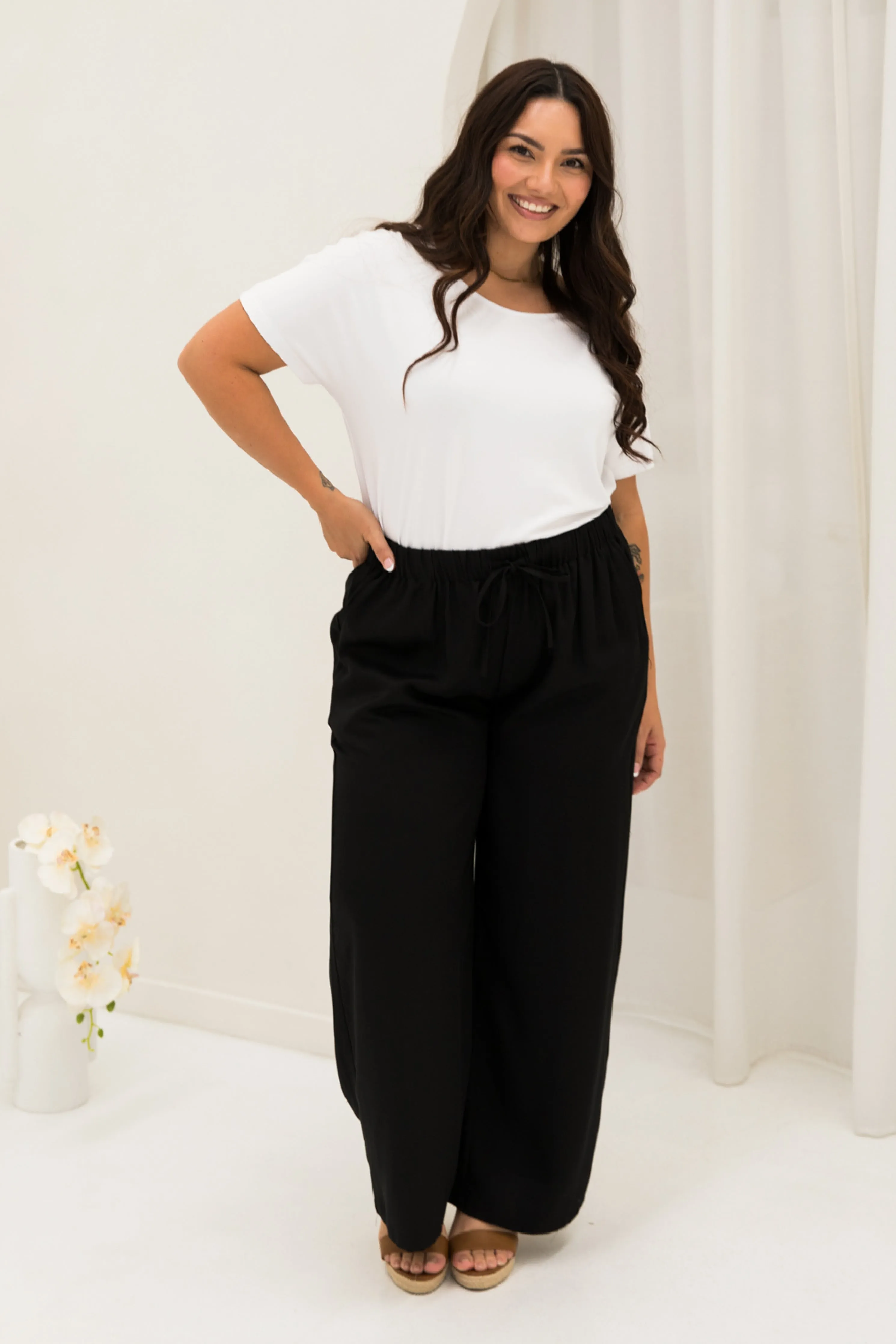 Samara Pant | Black Tencel | FINAL SALE