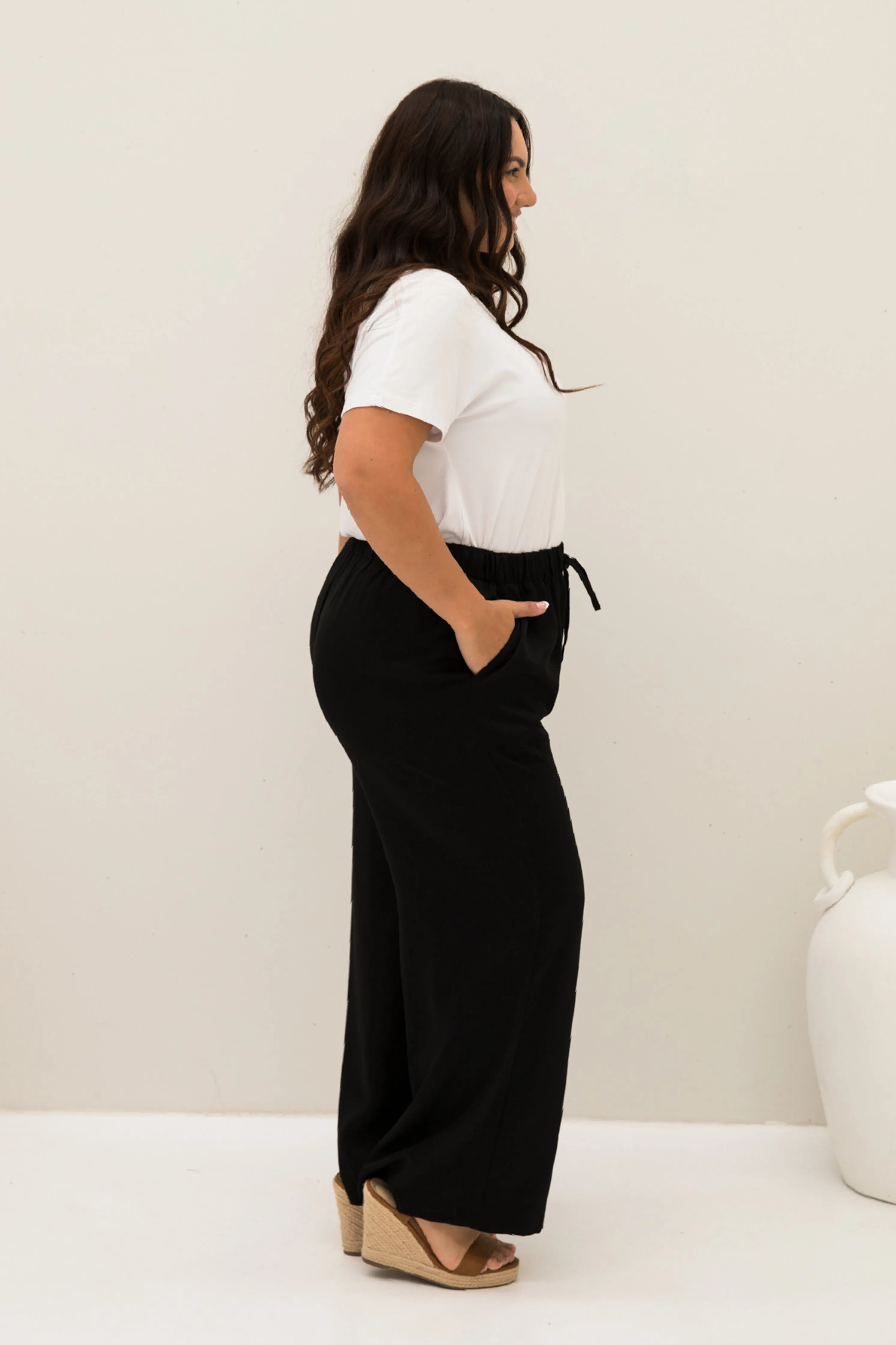 Samara Pant | Black Tencel | FINAL SALE