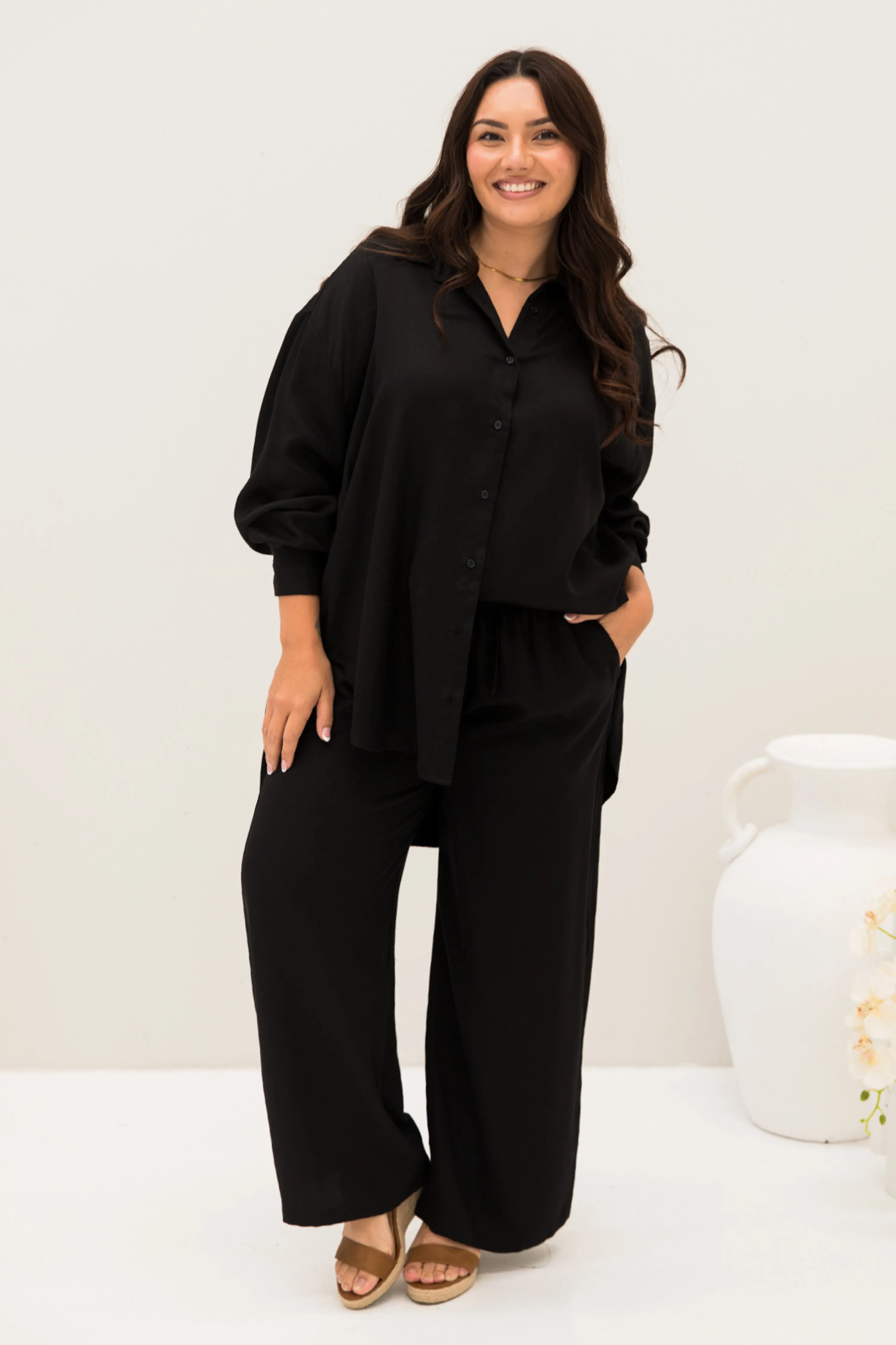 Samara Pant | Black Tencel | FINAL SALE