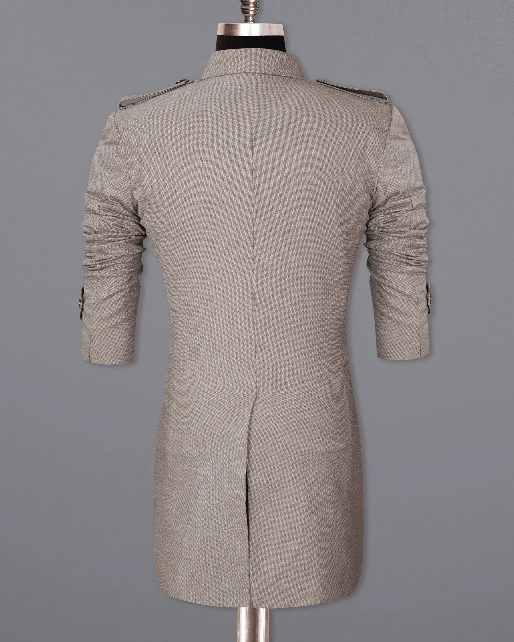 Sand Dune Double Breasted Belt Closure Designer Trench Coat