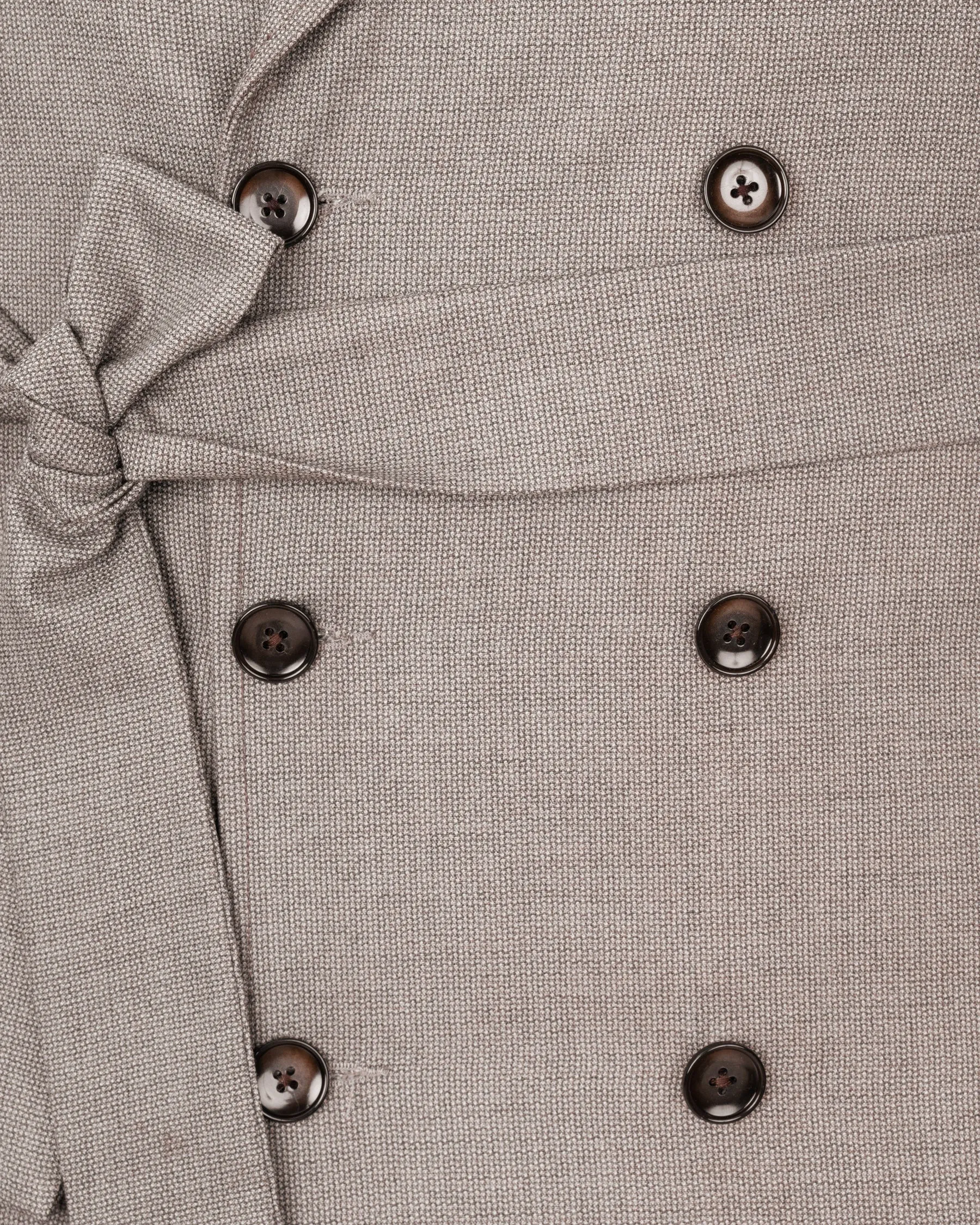 Sand Dune Double Breasted Belt Closure Designer Trench Coat