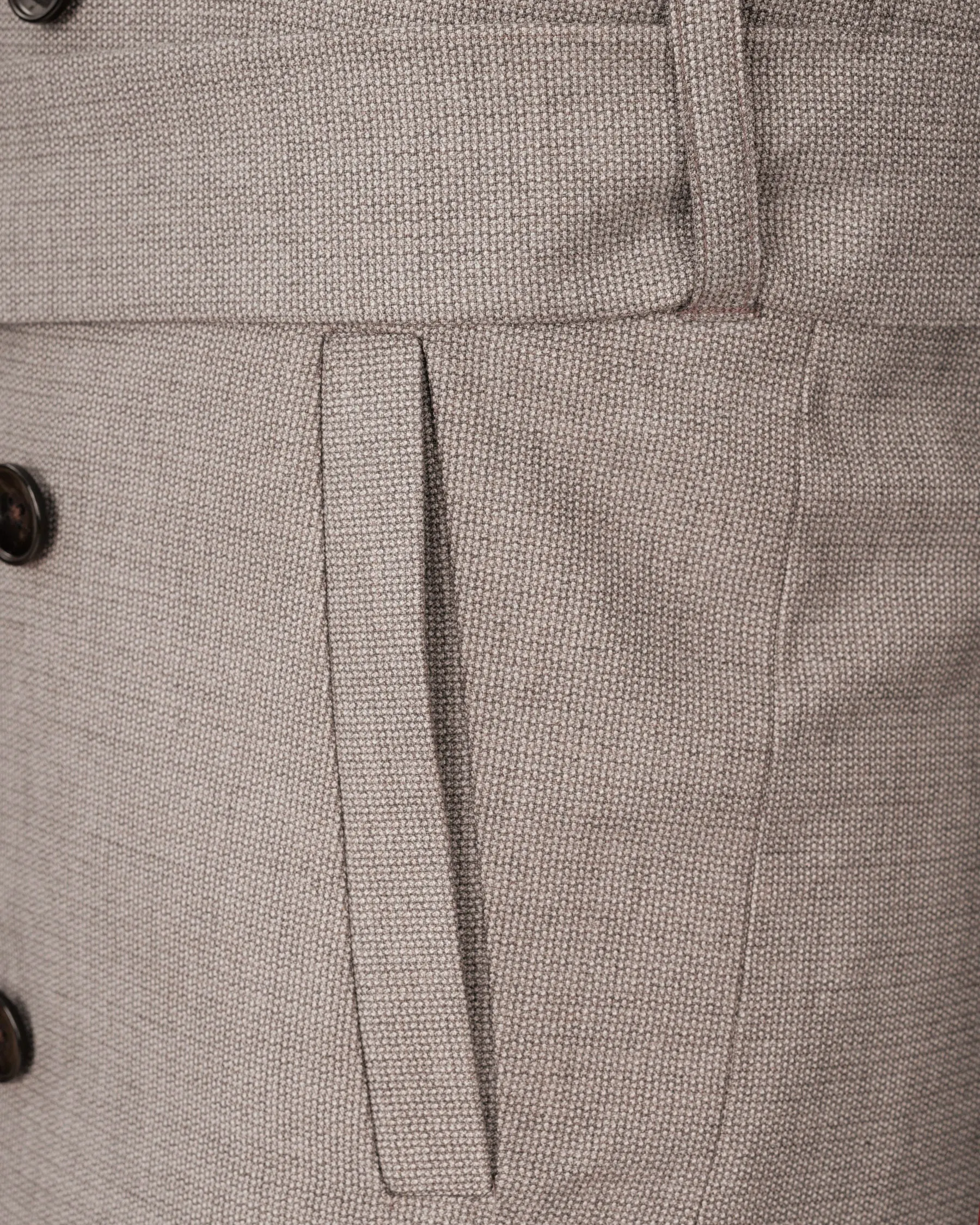 Sand Dune Double Breasted Belt Closure Designer Trench Coat