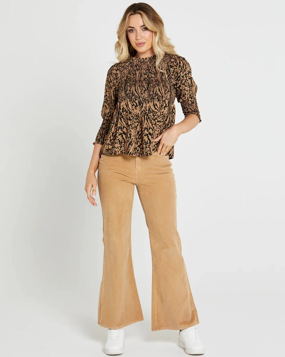 Sarah Cord High Waisted Pants