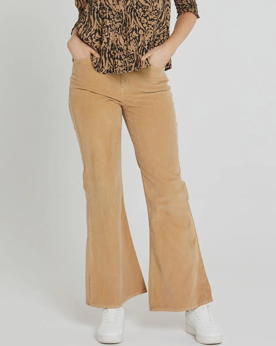 Sarah Cord High Waisted Pants
