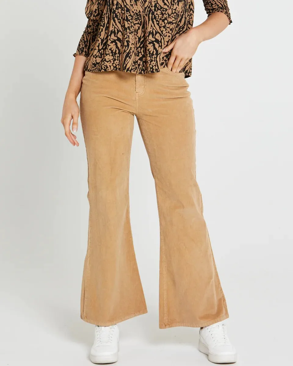 Sarah Cord High Waisted Pants