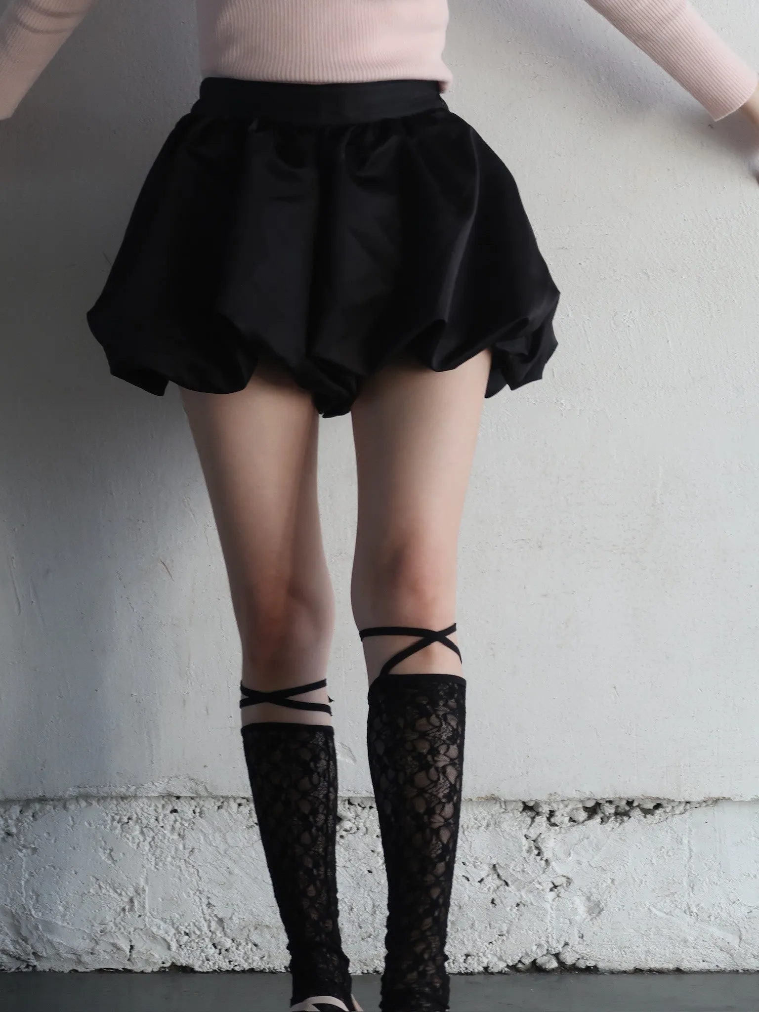 Satin Balloon Short Pants[2colours]