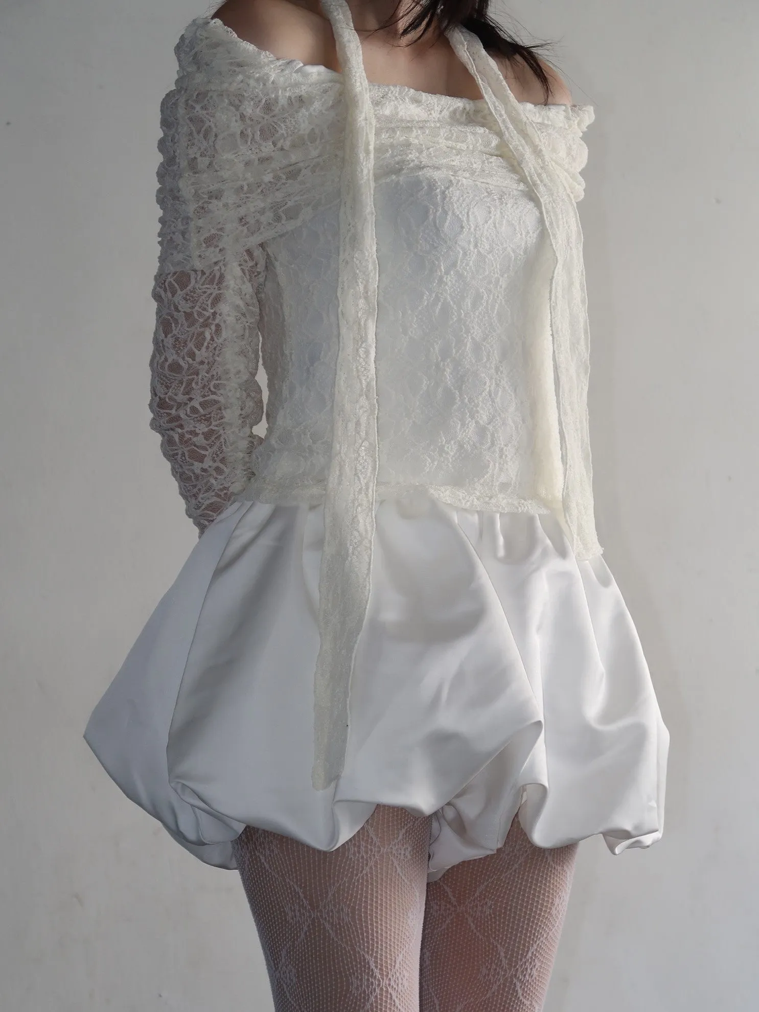 Satin Balloon Short Pants[2colours]