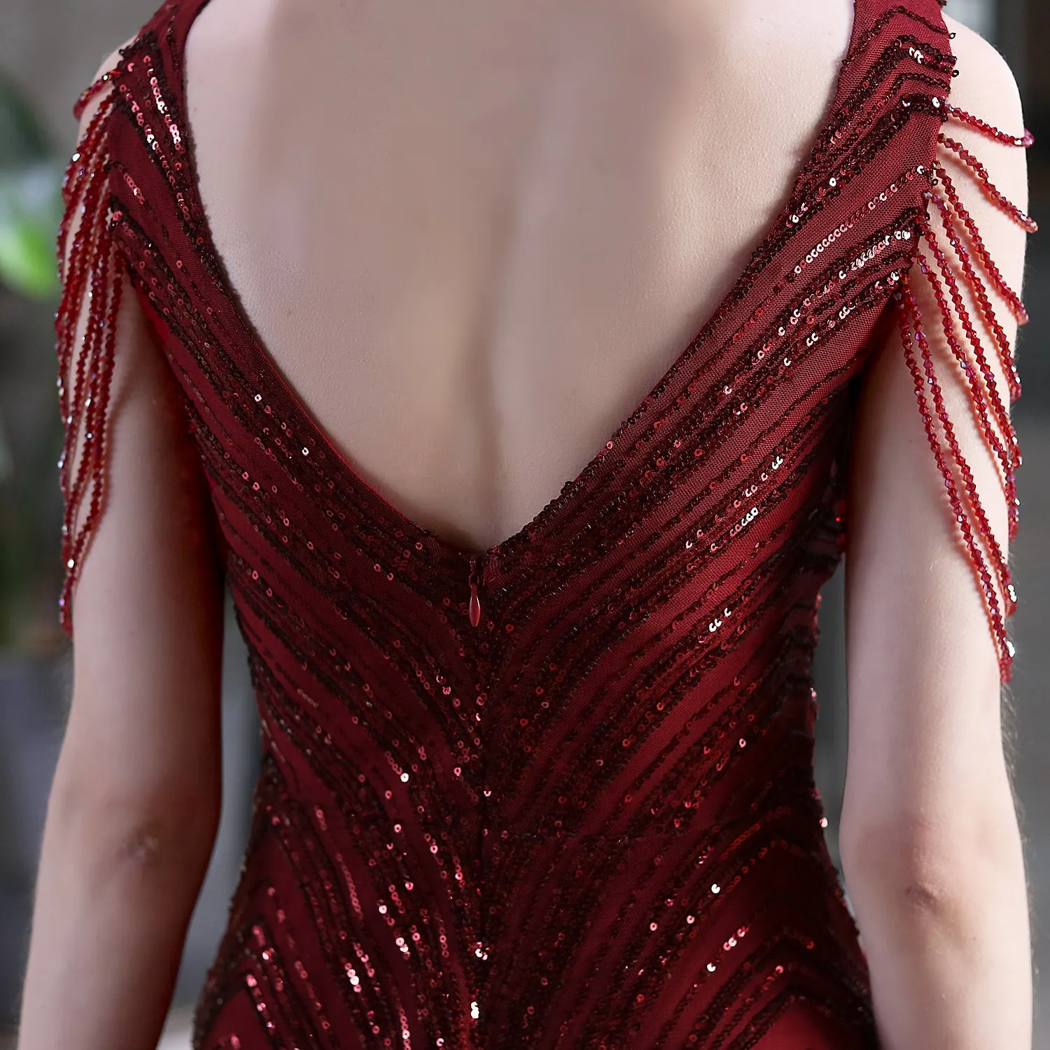 Sequined Mermaid Long Dress Party Evening Dress