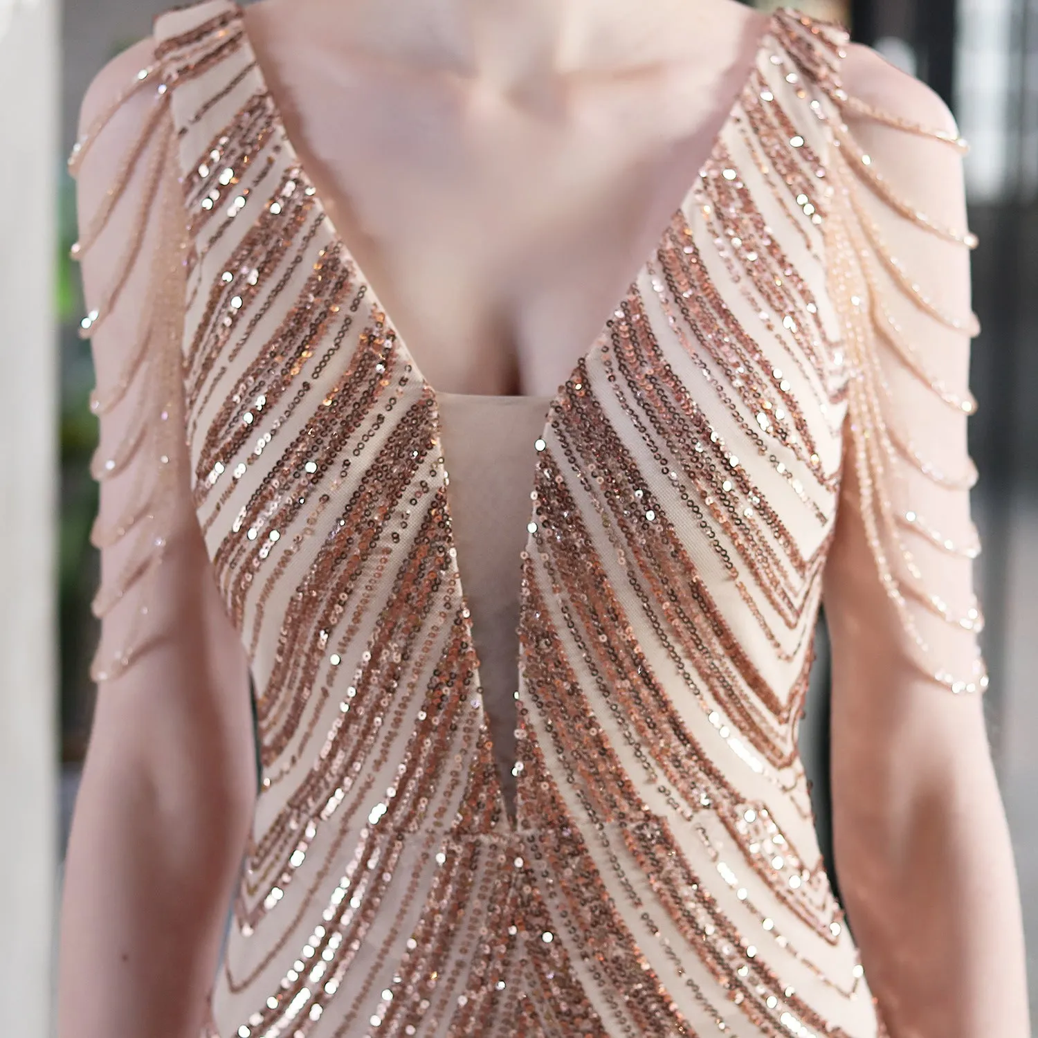 Sequined Mermaid Long Dress Party Evening Dress