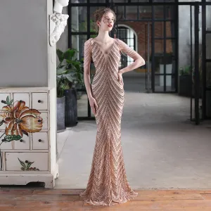 Sequined Mermaid Long Dress Party Evening Dress