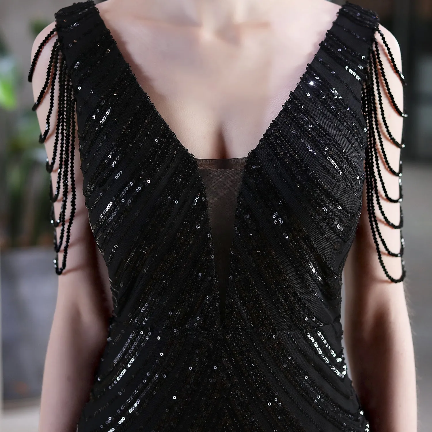 Sequined Mermaid Long Dress Party Evening Dress