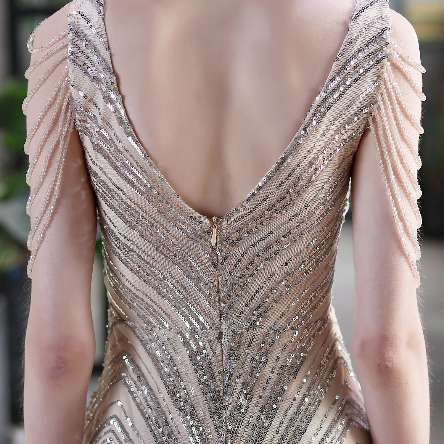 Sequined Mermaid Long Dress Party Evening Dress