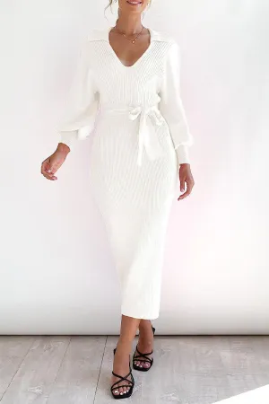 Sexy Elegant Solid Frenulum V Neck Wrapped Skirt Dresses(6 Colors)
