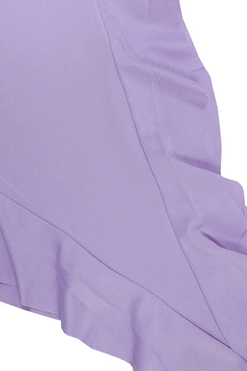 Sexy Solid See-through Asymmetrical Oblique Collar Wrapped Skirt Dresses(5 Colors)