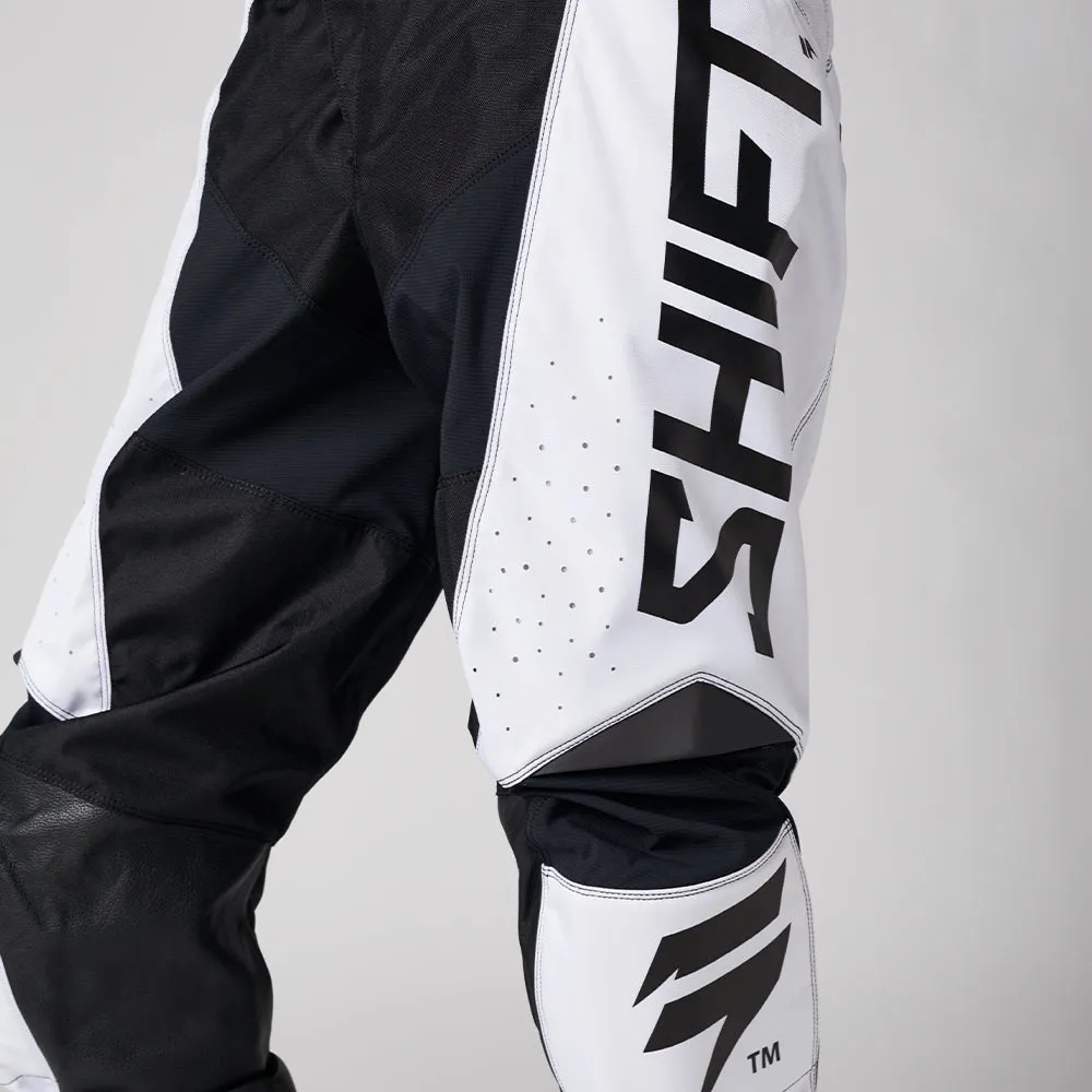SHIFT WHITE LABEL TRAC PANTS [WHITE/BLACK]