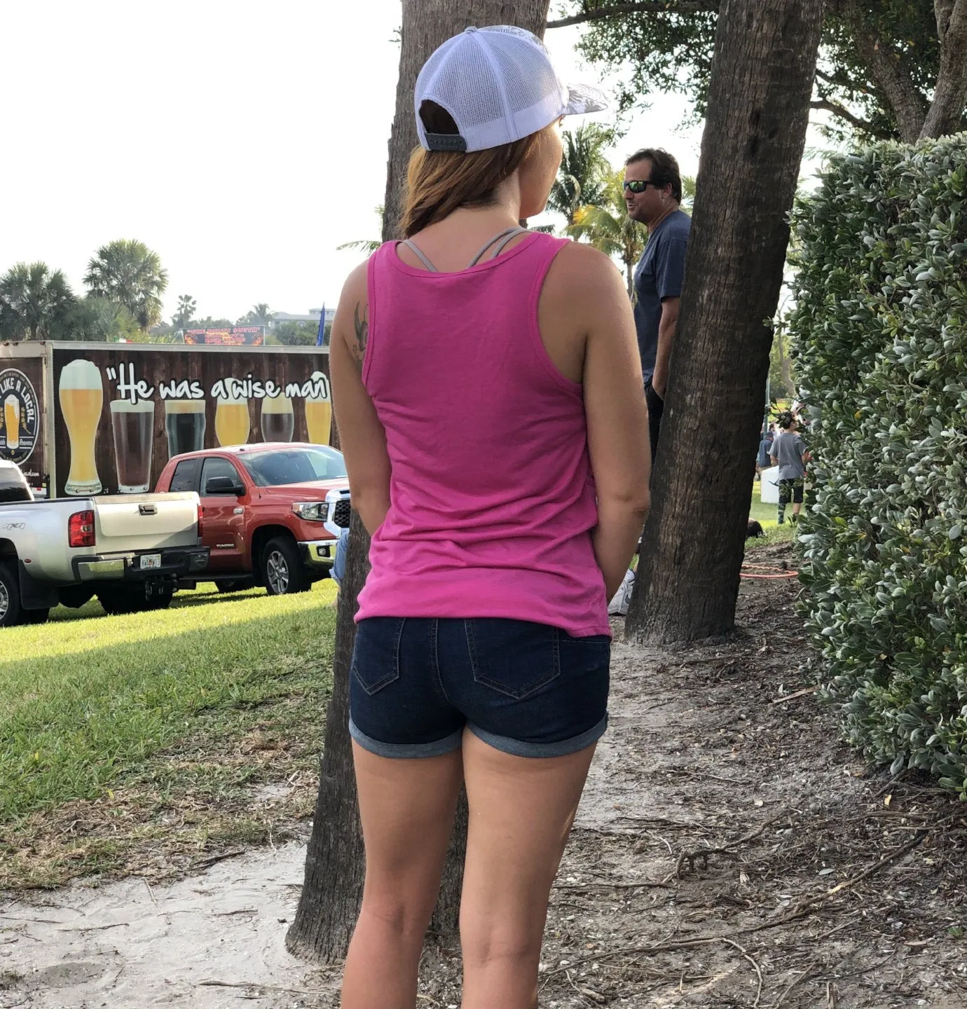 Shore Side Starfish Trail V-Neck Tank Top