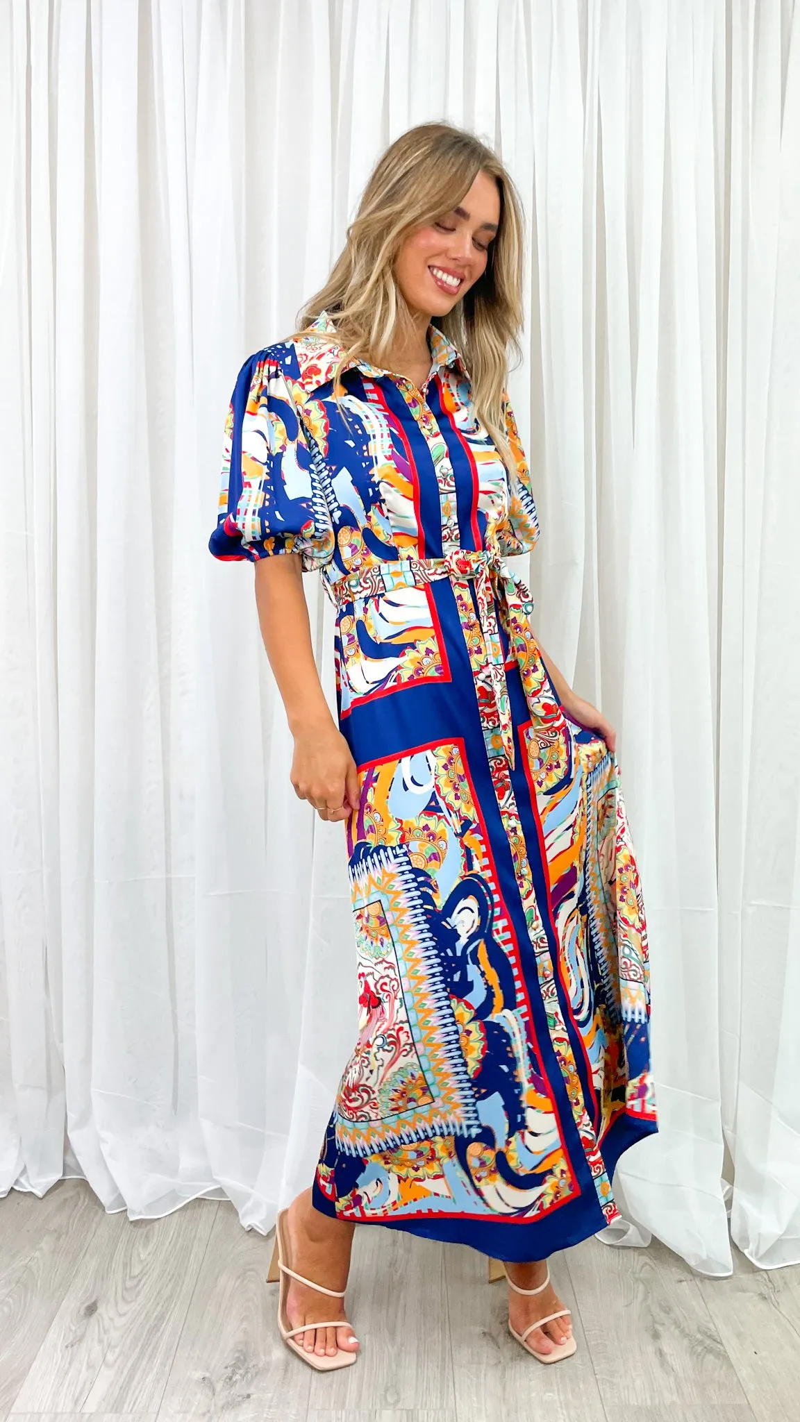 SICILY DRESS - NAVY