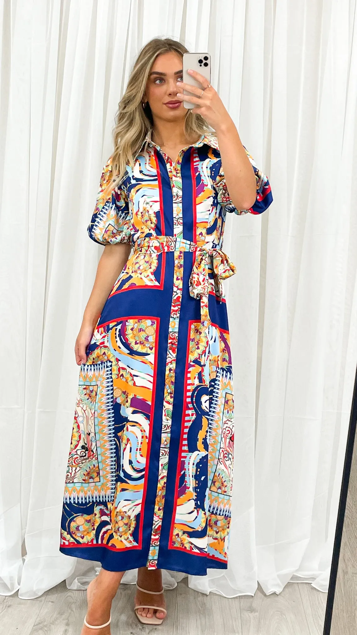 SICILY DRESS - NAVY