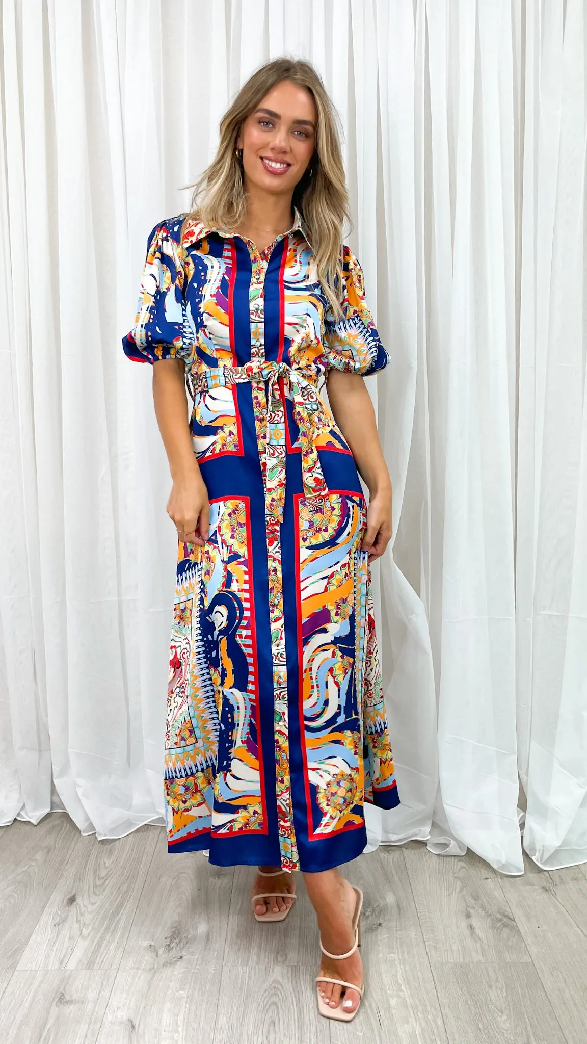 SICILY DRESS - NAVY
