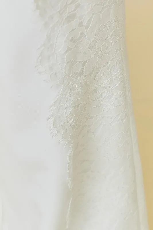 Side Lace Trim Formal Pants