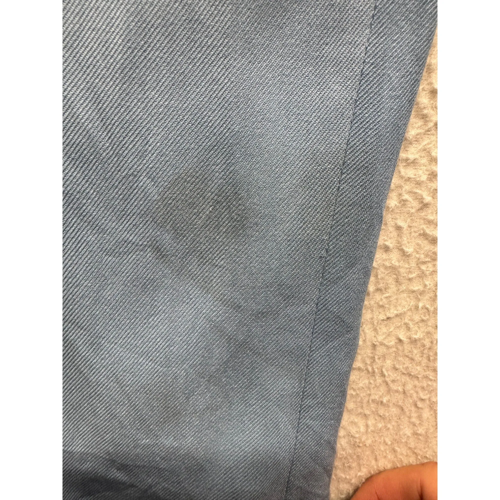 Silk Light Blue Wide-Leg Womens Pants Ralph Lauren #7832
