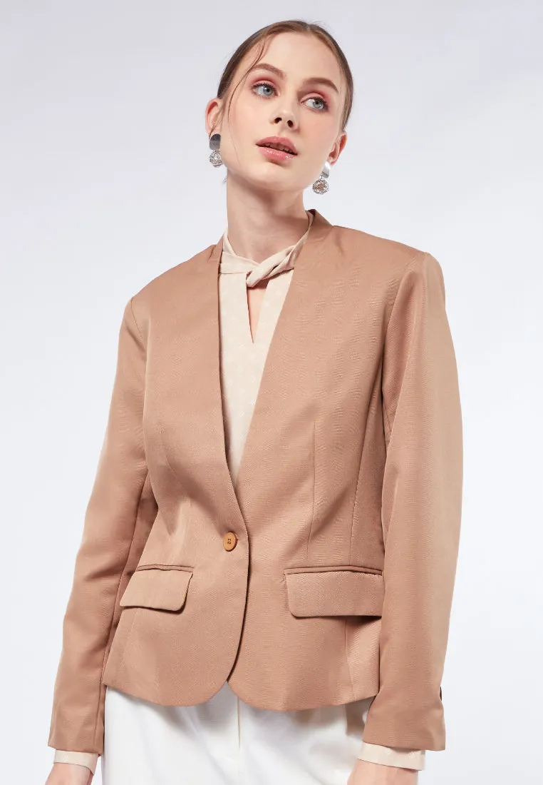 Single Breasted Fitted Blazer