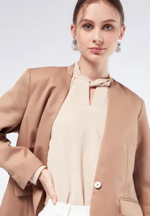 Single Breasted Fitted Blazer