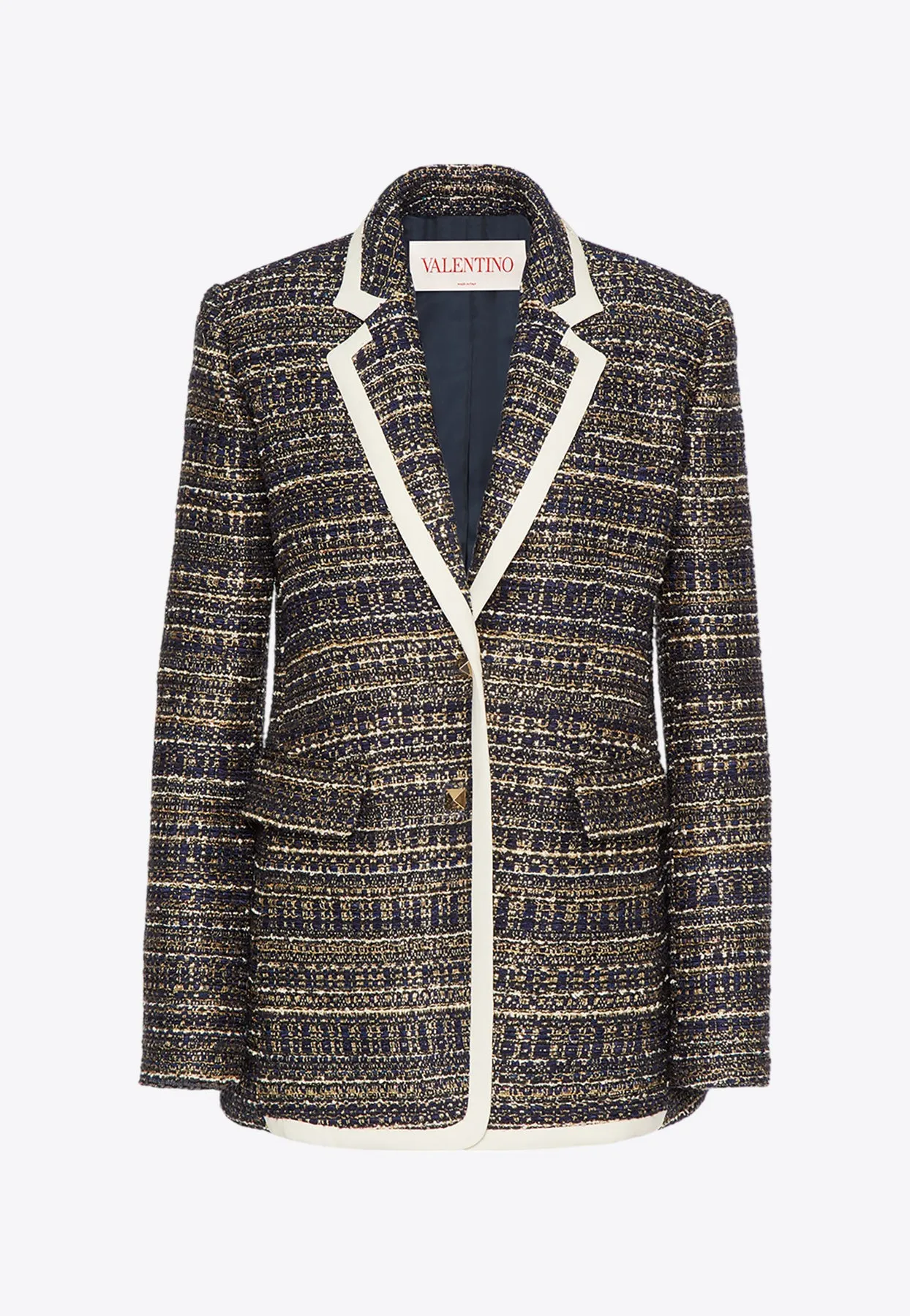 Single-Breasted Tweed Blazer