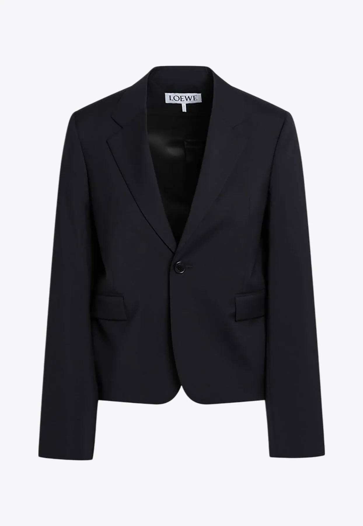 Single-Breasted Wool Blazer