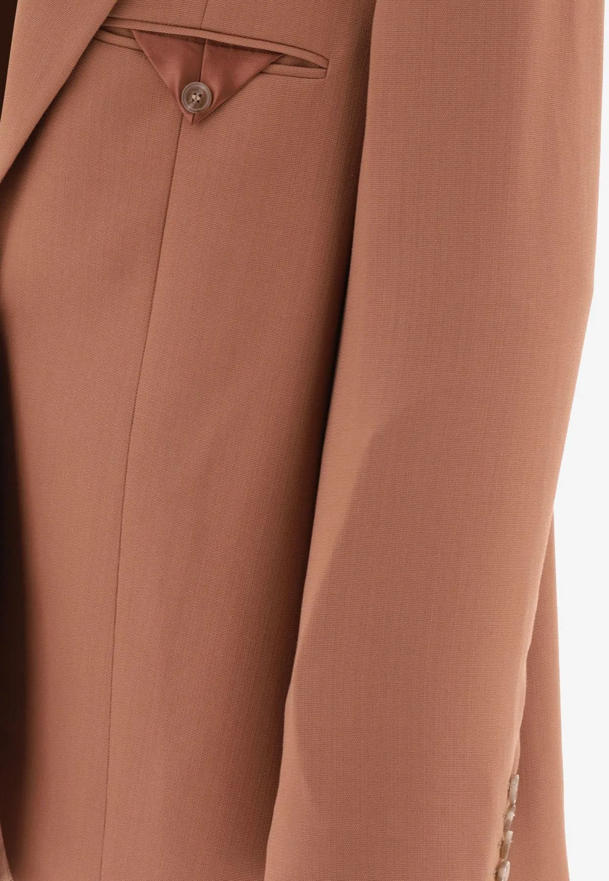 Single-Breasted Wool-Blend Blazer
