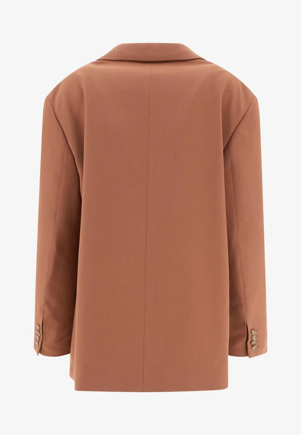 Single-Breasted Wool-Blend Blazer