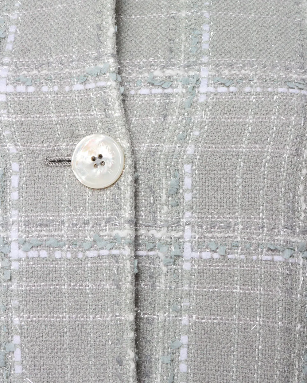 Sky Blue Silk Tweed Jacket