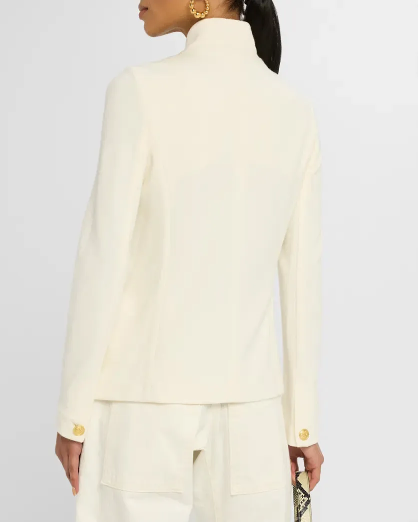 Slade Textured Knit Blazer - Off White