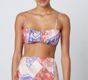 Sleeveless Tie back Crop Top