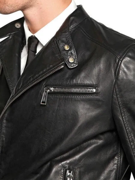 Slim Fit Leather Jacket for Men