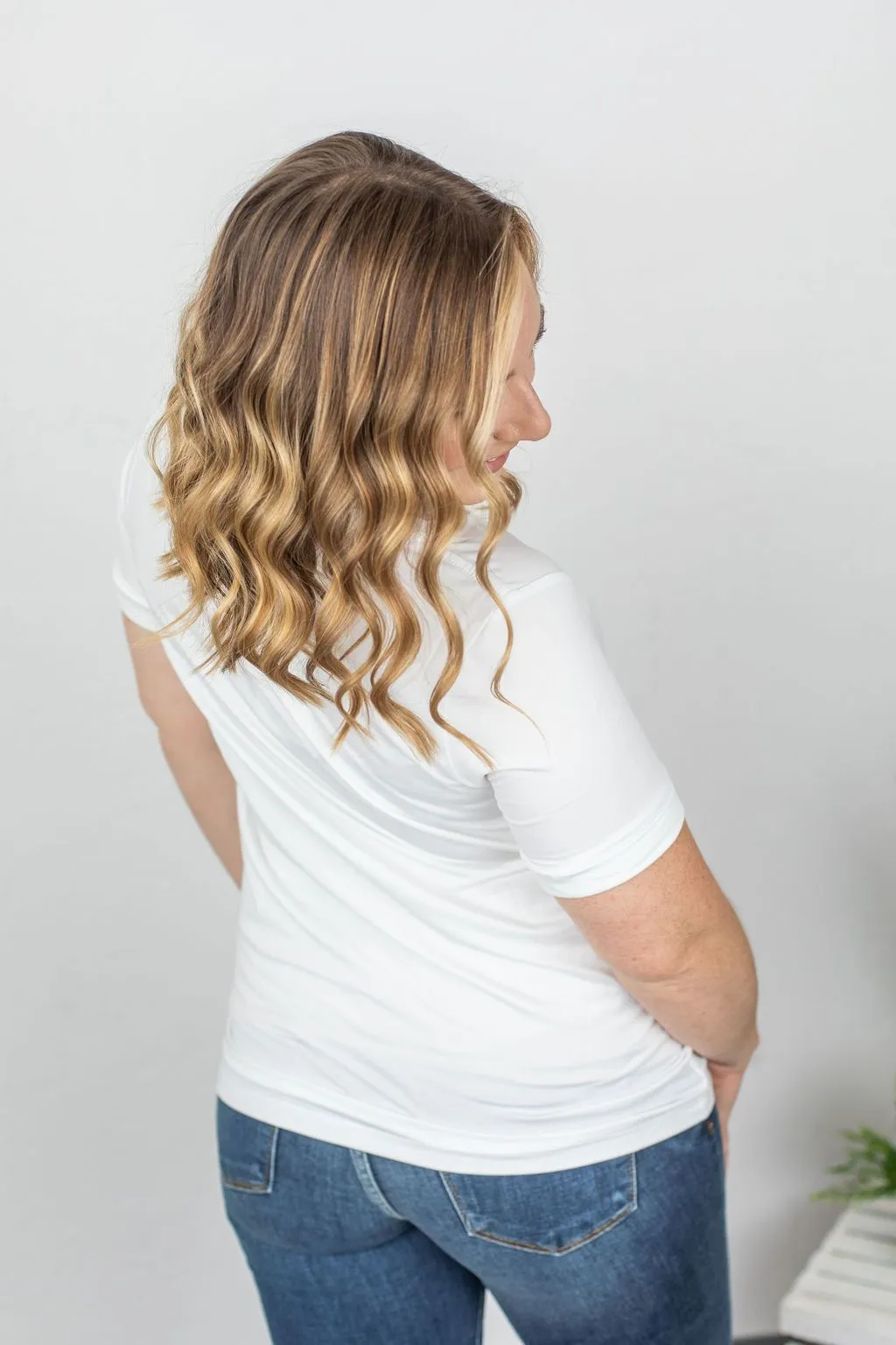 Sophie Pocket Tee - White