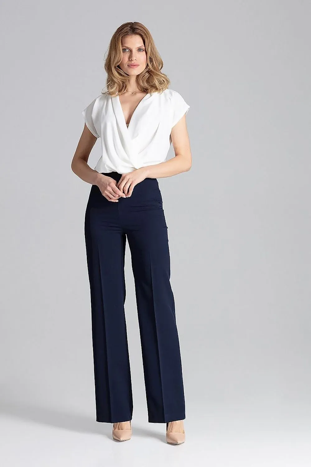 Sophisticated Simplicity: Wide-Leg Trousers
