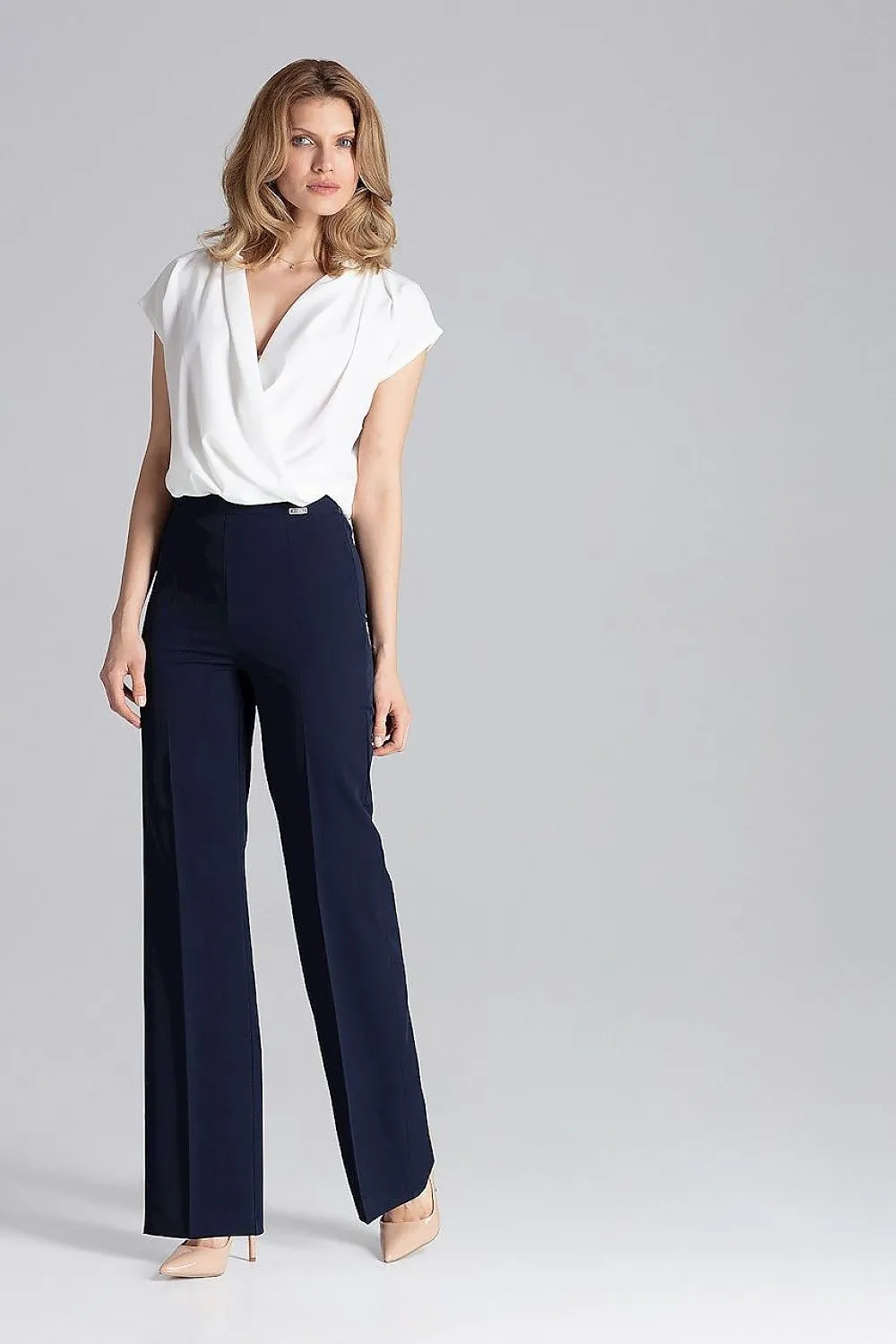 Sophisticated Simplicity: Wide-Leg Trousers