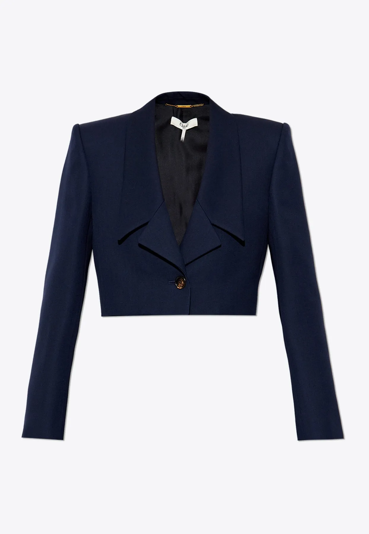 Spencer Cropped Jacket in Wool