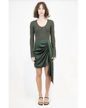 SPRINGER L/S WRAPPED DRESS