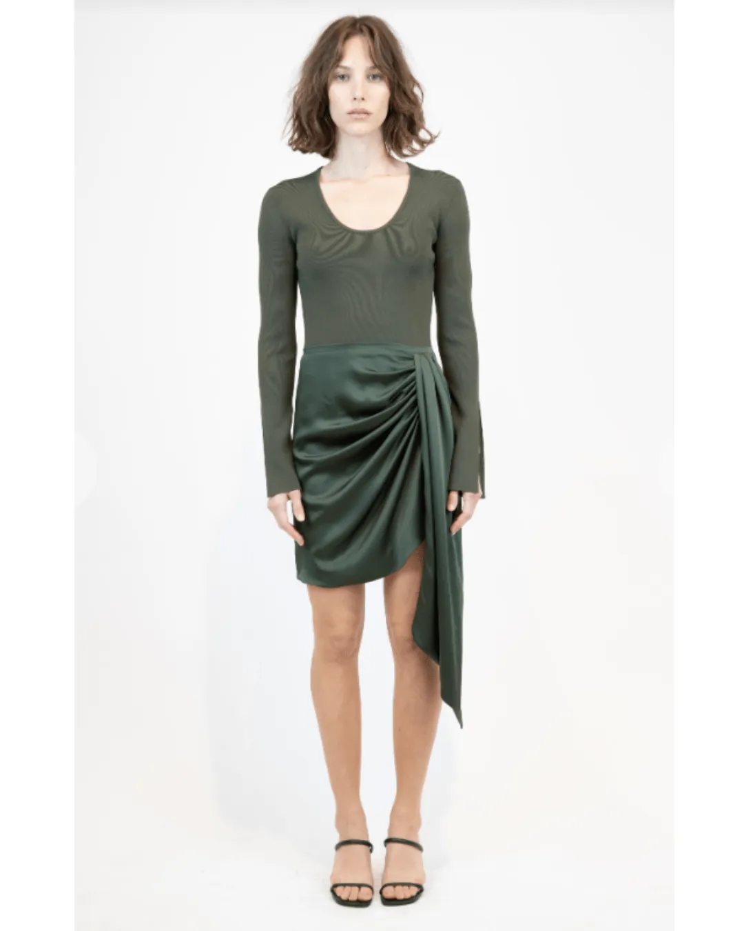 SPRINGER L/S WRAPPED DRESS