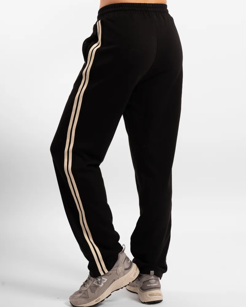 Straight Leg Track Pant - Off-White/Onyx